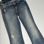 7 For All Mankind Flare Jeans Women's Size 28 Havana Rhinestone Pocket Mid Rise Photo 10