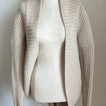 Theory  Loryelle Wool Thick Cocoon Sweater Cardigan Photo 0