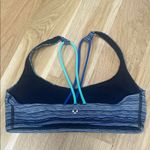 Lululemon  athletica Blue and Gray Patterned Sports Bra Photo 1