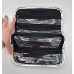 Silver Foldable Travel Jewelry Organizer With Embellished Button Closure Photo 9
