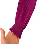 ZARA  Purple Pleated Ruffle Midi Dress Bloggers Favorite 4387/043 Photo 3
