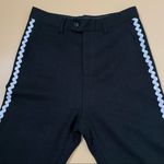 Rickrack Black Cropped Trousers Mixseven Minimalism‎ Ricrac Dressy Pants Medium Photo 2