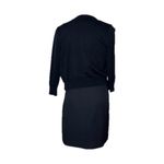 Karl Lagerfeld  Black Dress Cardigan Floral Embroidery 2 Piece Sleeveless Size 6 Photo 1