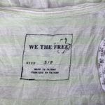 We The Free People Ivory & Green Stripes & Floral Print Tank Top S Photo 3