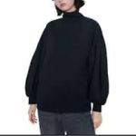 ZARA  baloon sleeve mock neck sweatshirts size medium large Photo 1