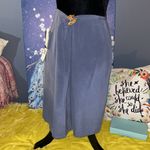 CHAUS NEW YORK NWT Chaus Size 12 Blue Silk Skirt Photo 4