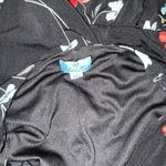 CeCe Black Dress with Red and White Floral Design Size Large Photo 9