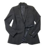 J.Crew NWT Petite Tie-Front Blazer in Black Four Season Stretch Jacket 2P Photo 1