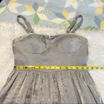 Forever 21  Metallic Silver Dress Size Large Party New Years Hoco Retro Photo 5