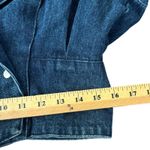 Korean Fashion Denim Ruffle Jacket Sz M 100% Cotton Western‎ Equestrian Blue Size M Photo 6