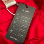 NWT RED SILK SILKY LONG SLEEVED BLOUSE/PAJAMA TOP Size XL Photo 6