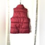 Old Navy women puffer vest fleece lining full zip up with pockets size small Photo 6