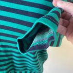 Madewell ‎ green and black striped top Photo 2