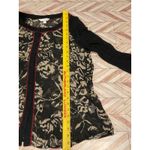 Charlie Hustle Charming Charlies Floral Sheer Button Up Long Sleeve Blouse Women's Size L Photo 5