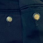 ZARA  Woman Cropped High Rise Dress Pants Navy Blue Size Small Photo 2