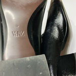 ZARA black faux patent leather dress shoes block heels double strap women’s 41 Photo 10