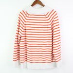 Talbots  Johnny Collar Striped Knit Sweater White‎ Orange 2x Photo 7