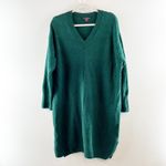 Vince Camuto V Neck Long Sleeve Midi Sweater Dress Green XXL / 2X Photo 1