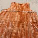 J. Jill Burnt Orange Tiered Maxi Dress Large Photo 6