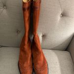 Tod’s Suede Burnt Orange Boots Size 10 Photo 5