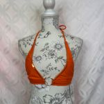 Split Orange Disco Halter Bikini Top Size XS NWT Photo 6