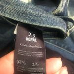 Koral  Greenish tint Distressed Ankle Skinny Jeans  Sz 25​ Photo 1