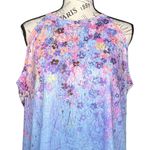 Fashion SIZE 3X NWT Patterned High Neck Back Thin Strap Tank Blue Photo 6