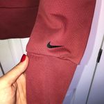 Nike Maroon  Embossed Crop Sweatshirt Size M Photo 5