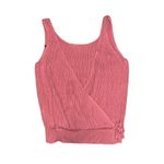 Women's Moon & Madison pink knitted tank top with a v back summer boho vacation Photo 1