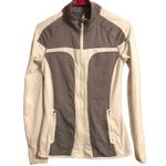 Fabletics Woman’s Casual White & Gray Casual Athletic Sporty Zip Up Jacket Photo 0