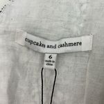 Cupcakes and Cashmere New Size 6 White, Black Lace Ruffle Fit & Flare Dress Photo 11