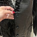 Susana Monaco Black Crocodile Print NWT) single breasted blazer size Small, NWT Photo 11