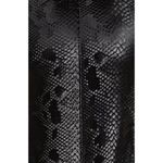Good American $119 MSRP Power Shoulder Black Snakeskin Bodysuit Size 3 NWT!! Photo 4