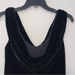 Valerie Stevens  Drape Neck Velvet Black Evening Gown Size 10 Photo 3