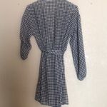 Missguided  Gathered Sleeve Tie Waist Gingham Dress Photo 8
