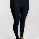 Spanx Leggings Shiny Stretch Black Nylon Elastane Womens Size Large Photo 5