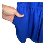 New Look ‎ Zip Up Blue Romper Shorts Roll Tab Sleeves Women Plus Size 2X Photo 4