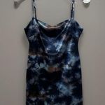 Urban Outfitters  Mini Dress Tie Dye Velvet Cami Sleeveless Blue S Photo 0