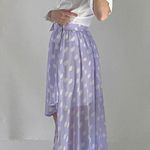 Nasty Gal Polka Dot High Low Midi Skirt Photo 3