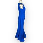 Eliza J  Asymmetric Ruffle Hem Cocktail Dress Women's 8 Blue Sleeveless NWOT Photo 5