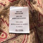 Petite Sophisticate  Paisley Pattern 100% Silk Blouse Photo 3