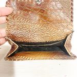 Vintage Small Mini Snap Brown Leather Pouch Coin Purse Wallet Photo 2