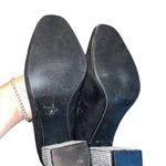 Italina  Women’s Suede Block Heel Rhinestone Embellishments Black Size 7.5 Photo 5