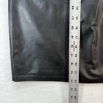 West Bay Leather Skirt Pencil Top Grain Black Career Lined Size 8 Photo 2