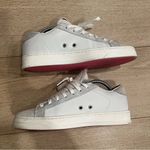 P448  Calf Hair John Embellished Low Top Sneakers Glitter Fur Size 38/7.5-8 US Photo 3