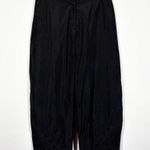 Sun Kim Polka Dot Hem Pant Size Medium Black Photo 0