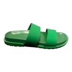 ZARA  Green Slide Sandals with Dual Straps Photo 1