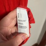 American Eagle  Outfitters Bright Burnt Orange V-Neck Tee Photo 2