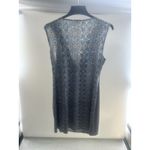 Dana Buchman ‎ Women's Size L blue Summer Sleeveless Faux Wrap midi Dress Photo 1