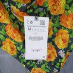 ZARA  halter style floral with open back bodysuit NWT Photo 5